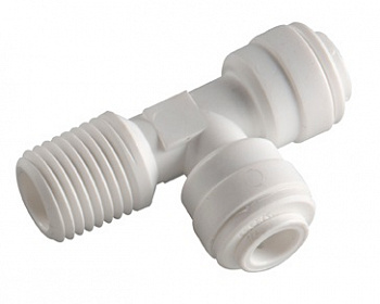 Фитинг Т-образный трубка-резьба-трубка 1/4"-1/4"-1/4" 4MRT44